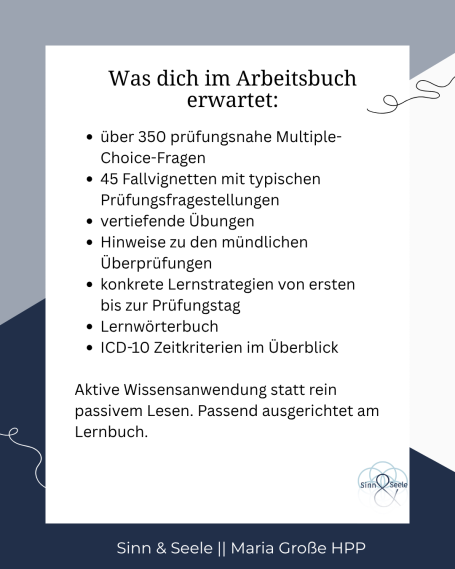 Arbeitsbuch Prüfungsvorbereitung Heilpraktiker für Psychotherapie